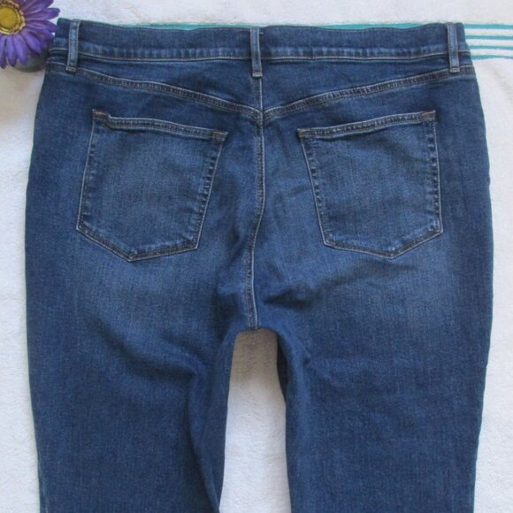 LOFT JEANS Size 16 High Rise Button Fly Skinny Denim - Picture 3 of 9